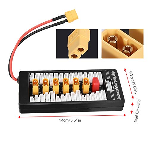Placa de carga paralela XT60 Lipo para evitar fallos de voltaje en baterias de drones RC 2