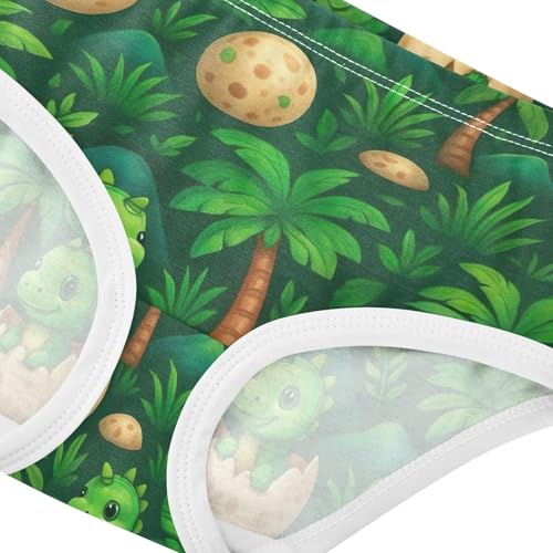Joisal Cute Green Dinosaurs Eggs Toddlers Underwear Floral 2t Cotton Cute Panties Girl Cartoon Underpants Briefs4
