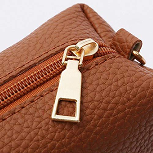 menolana 3-Pack 4-em-1 PU Couro Bolsa Carteira Impermeável Mensageiro para Viagem