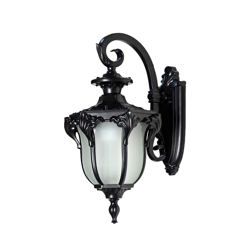 Wall Sconce Light Fixture Outdoor Wall Lighting Fixture 1 Pack, Wall Light Fixture with Clear Bevel Glass, One-Light Exterior Wall Lantern, Rustic Outside Wall Light - E26/E27 Plug(Clear-Small)