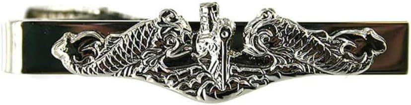 VANGUARD Navy TIE Clasp: Enlisted with Submarine Dolphin Insignia