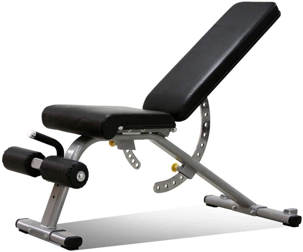 BYCDD Weight Bench Adjustable, Sit Up Incline Abs Benchs Sit Up Bench Folding Bench Press Flat/Incline/Decline Gym Equipment,Black