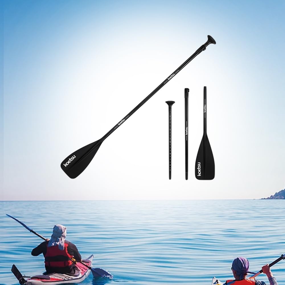Remo de Ajustable - Remo de Kayak de Doble Cabeza Desmontable de 3 Piezas, aleación de Aluminio, para Surf de Remo