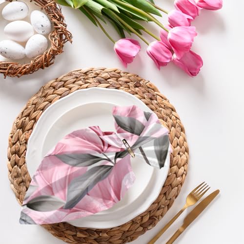 Servilletas de Tela Floral Flowers Set 6 50.5x50.5 cm miniatura 4