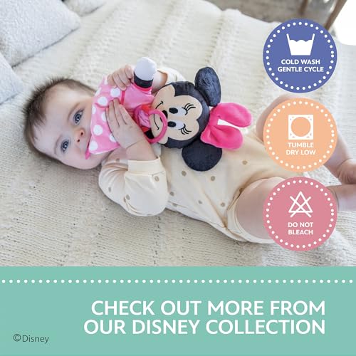 Image of KIDS PREFERRED Disney Baby Minnie Mouse Plush Stuffed Animal Snuggler Lovey Security Blanket - Pink,13.18 inch x 13.18 inch x 3.62 inch