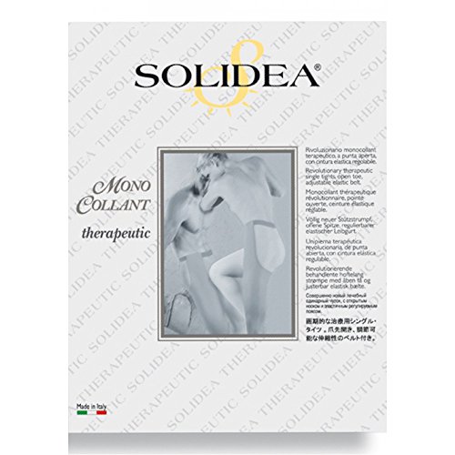 Collants thérapeutique Ccl. 2 Solidea blanc taille L pour une jambe