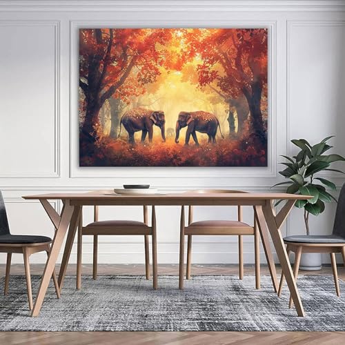 Impression sur toile paysage et tableaux muraux 50x70cm de salon - 4