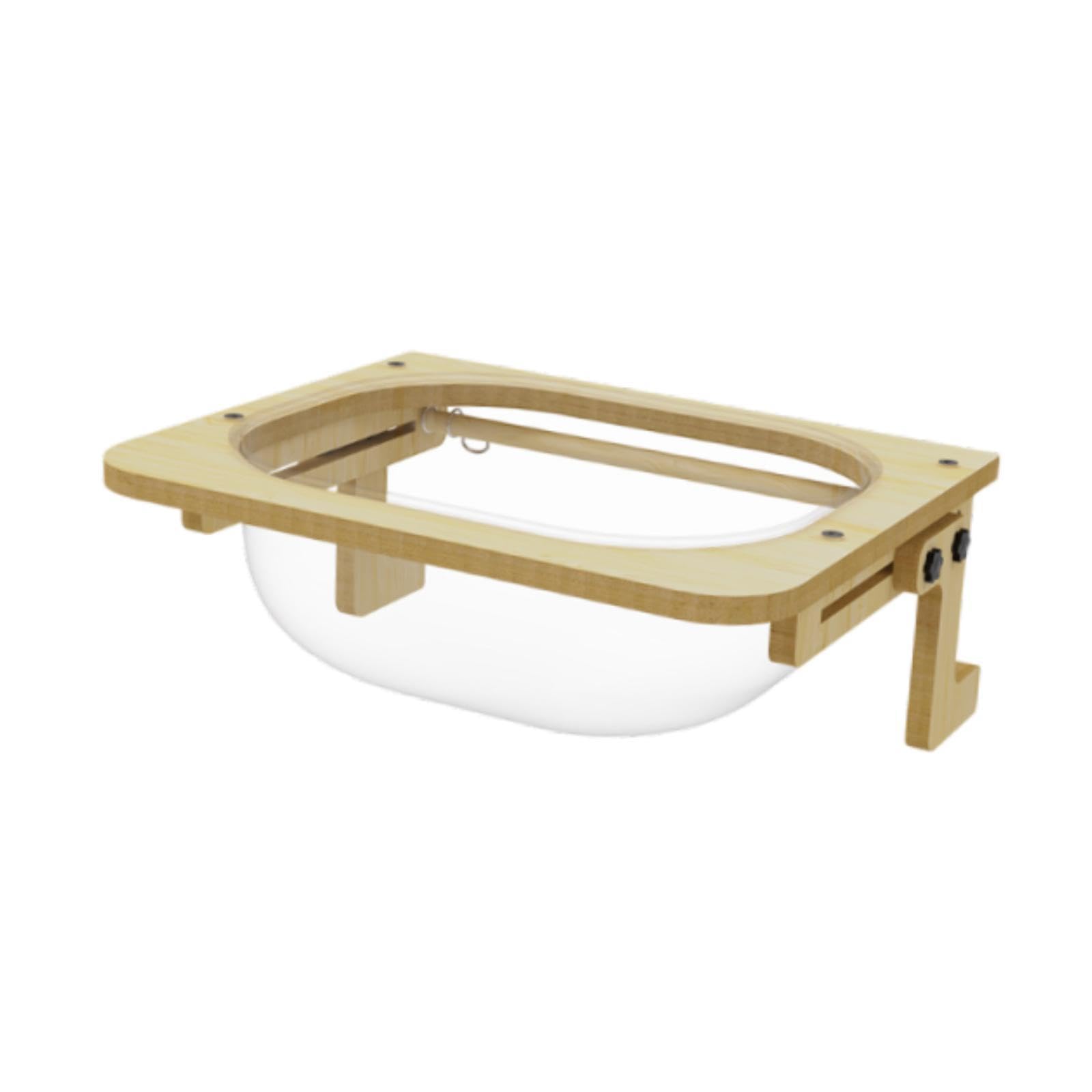 MYCENSE Cat Hammock Space Capsule Cat Bed for Indoor Cats Sturdy Wood Stand to Clean Cats Window Perch Sleeping Nest for Napping