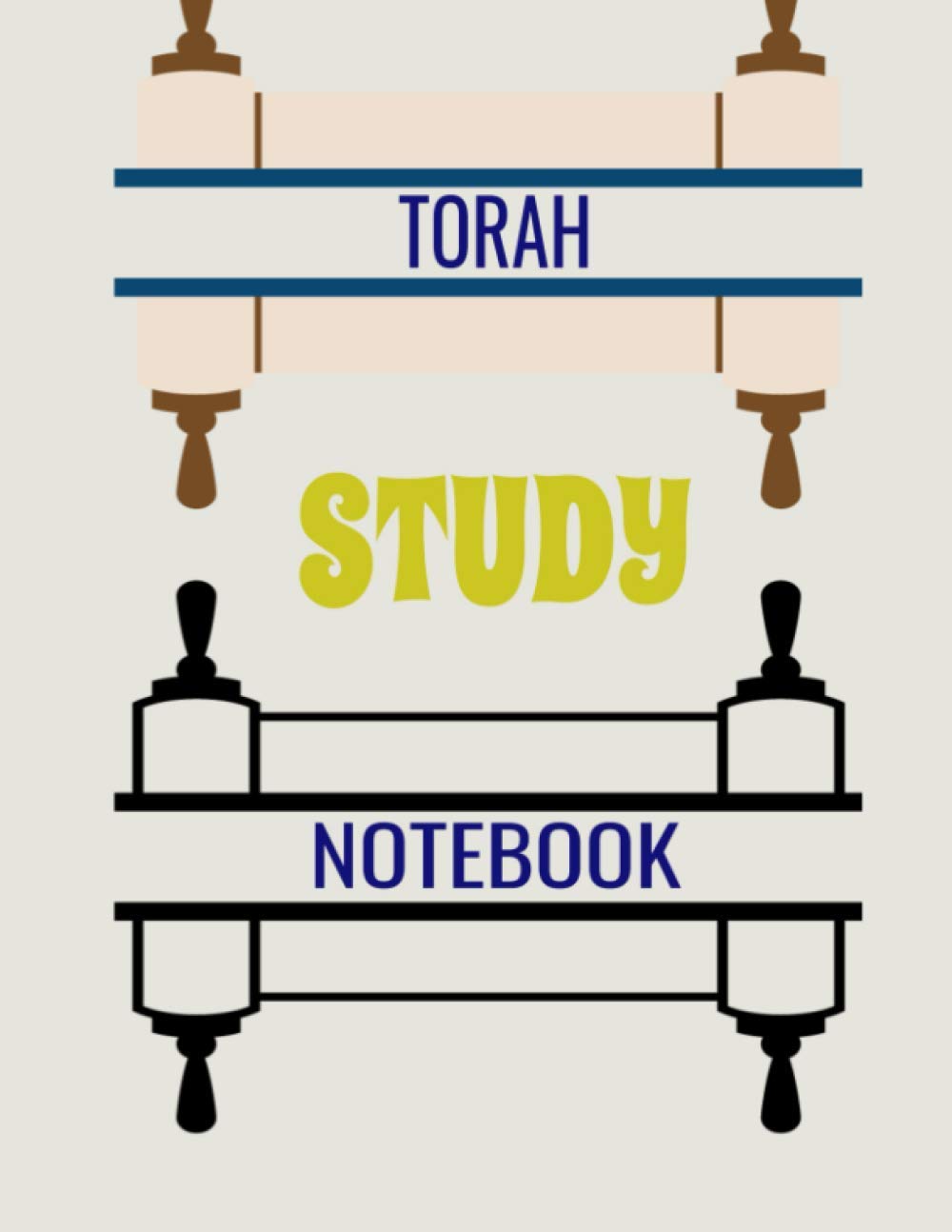 Torah Study Notebook Notebook: Lined Journal, 120 Pages, 8.5 x 11
