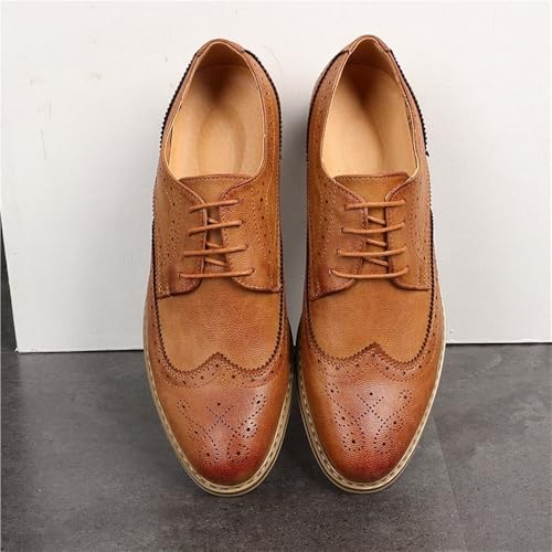 Mens Office Oxford Shoes Premium Leather Lace Up Business Formal Dress Wear2