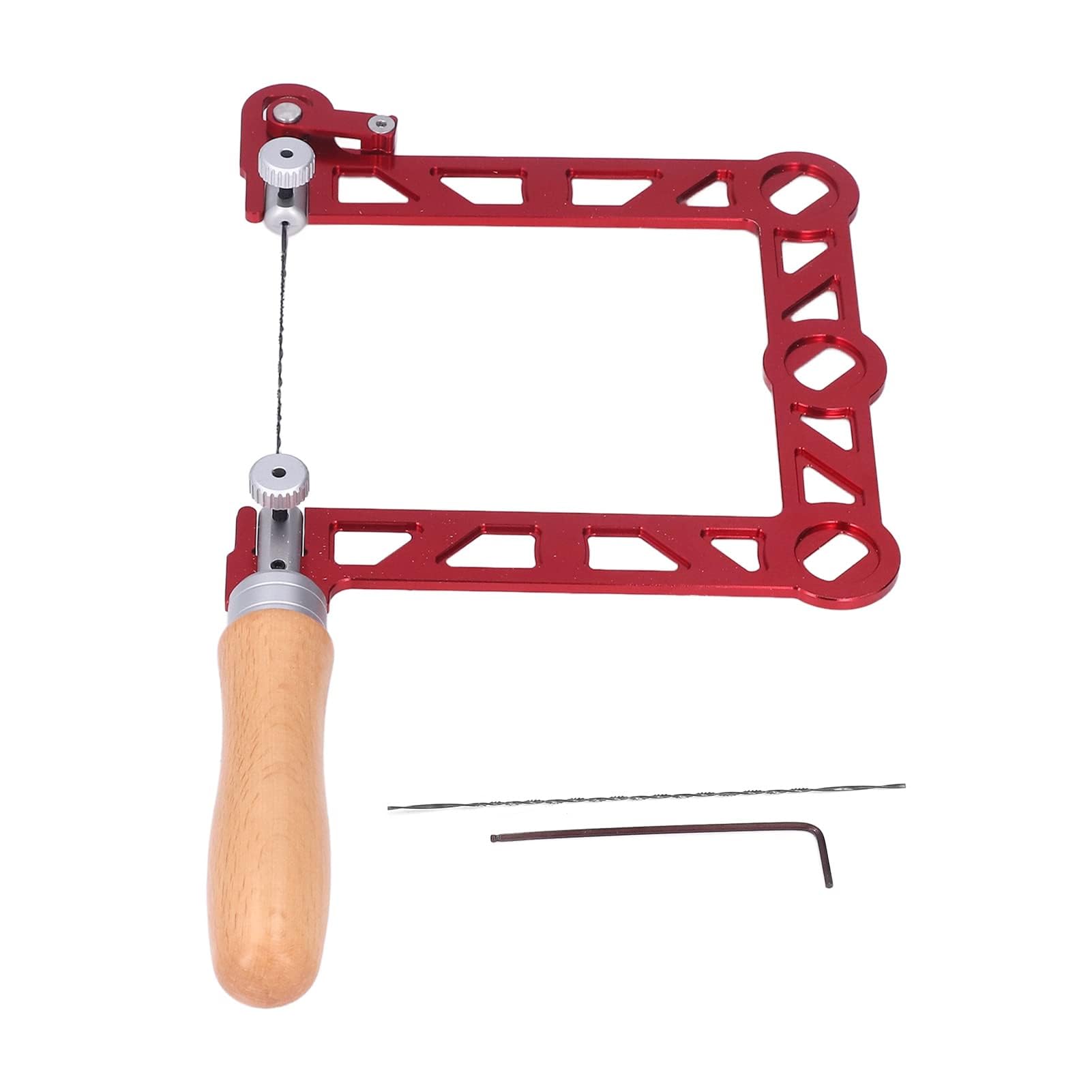 Scie à Chantourner Manuelle Garosa 5 Pouces Polyvalente pour Bricolage Précis avec Lame Renforcée pour Bois Plastique Caoutchouc Métal Mou Artisanat DIY
