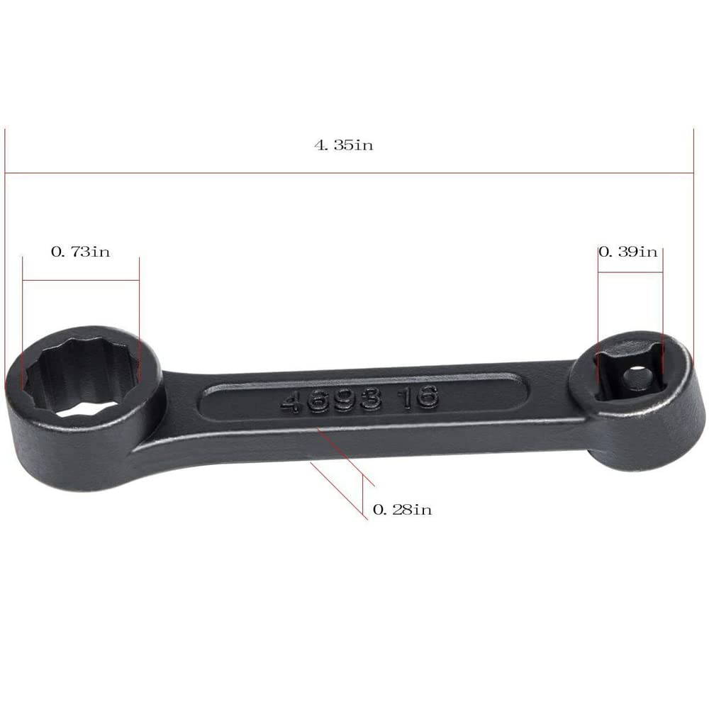 16 Mm Motorschraubenschlüssel Mit Winkel – Spezialwerkzeug Für Mercedes Motorhalterungen (3/8 Zoll)