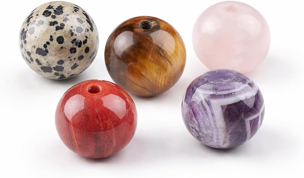 3PCS Natural Crystal Incense Holders, Polished Round Incense Base with Hole, Small Desktop Stick Incense Stand Decor (Mixed/Random （ 3 pcs ）)
