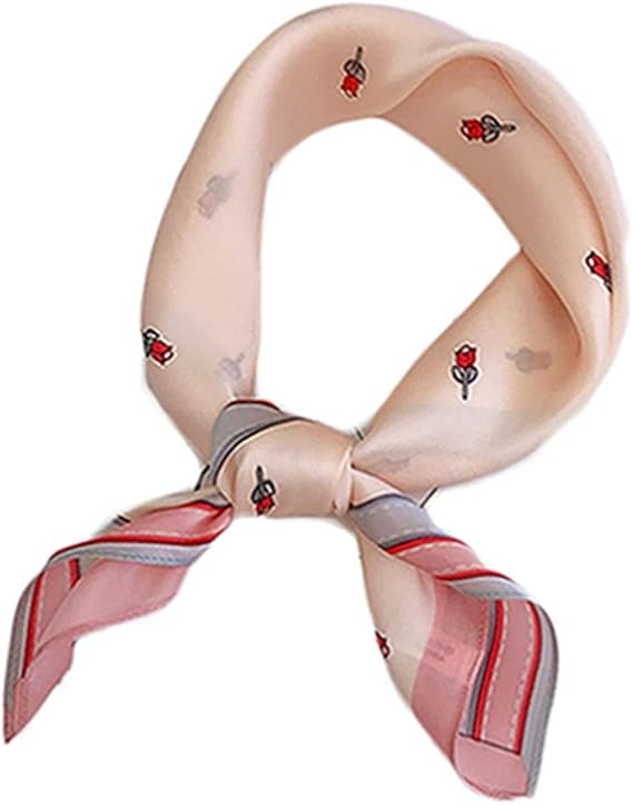 Amazon スカーフ レディース Uv シルクスカーフ ストール シルク ネックスカーフ バンダナスカーフ ハロウィン スクエアスカーフ おしゃれ エレガント 制服用 オフィススカーフ スチュワーデス 乗組員 内勤事務 ピンク 53 53cm 小物 スカーフ 通販