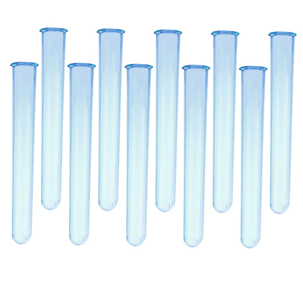 GRIRIW 10pcs Test Tube Cup Liquid Storage Wine Test Tube Liquid Test Tube Test Bottles Terrarium Tank Scientific Test Tubes Clear Container Liquid Storage Tube Container with Lid Plastic