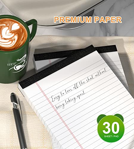 Legal Pads 5 x 8 Inch Note Pads, 8 Pack Notepad for Work Lined Writing Pads of White Paper Narrow Ruled for Office/School/College/Business, Multipurpose Notes Scratch & Memo Pads,  image 4