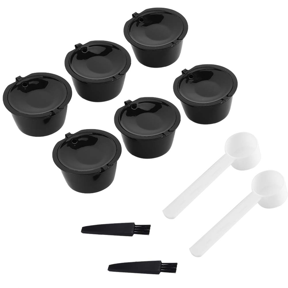 Reusable Coffee Capsule Pods Refillable Filter Cup Models Mini Me Piccolo Genio Esperta Circolo Black