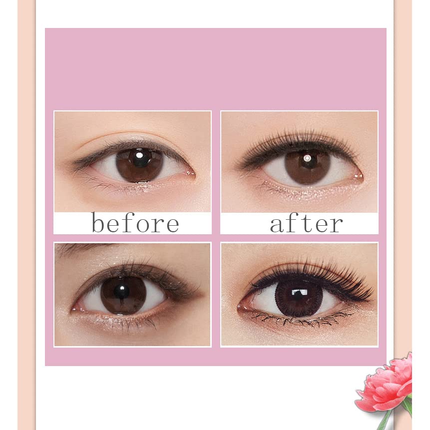 Miniatura 4 de Kit de pestañas magnéticas de 10 pares de pestañas magnéticas falsas, cortas y pequeñas, delineador magnético con cepillo suave y delineador de ojos