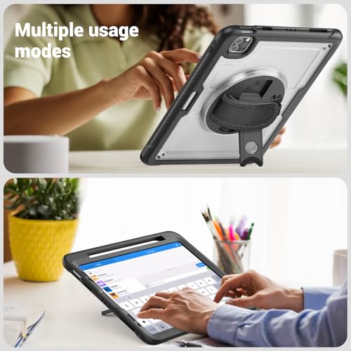 Coque iPad Pro 11 antichoc avec dragonne rotative et protège-écran - 6