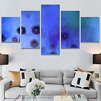 SIGNWIN 5 Panel Canvas Wall Art Modern Art Bohemian Bouquet Colorful Cool Floral Group Multicolor Photography Realism for Home Decorations Ready to Hang - 60