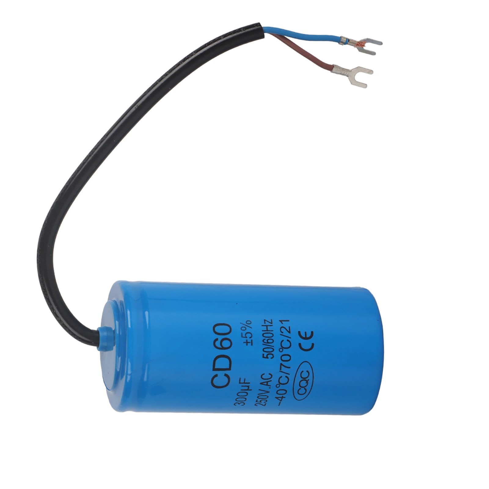 Pwshymi Condensateur Moteur CD60 250V 300uf, Condensateur de Démarrage avec Fil Condensateur Anti-déflagrant de Moteur pour Compresseur d'air de Moteur