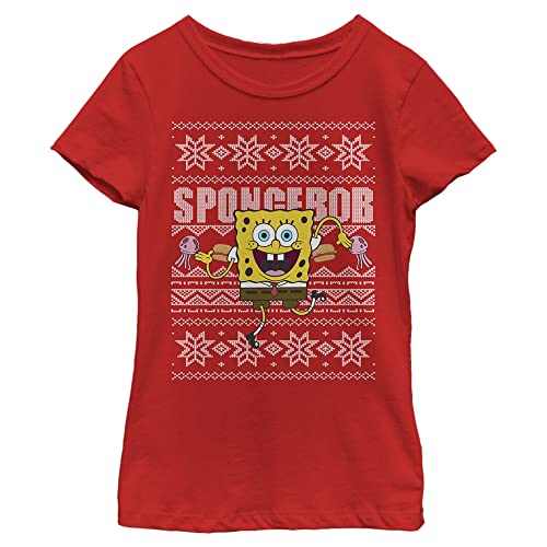 Nickelodeon Spongebob Squarepants Dancing Sponge Girls Short Sleeve Tee Shirt