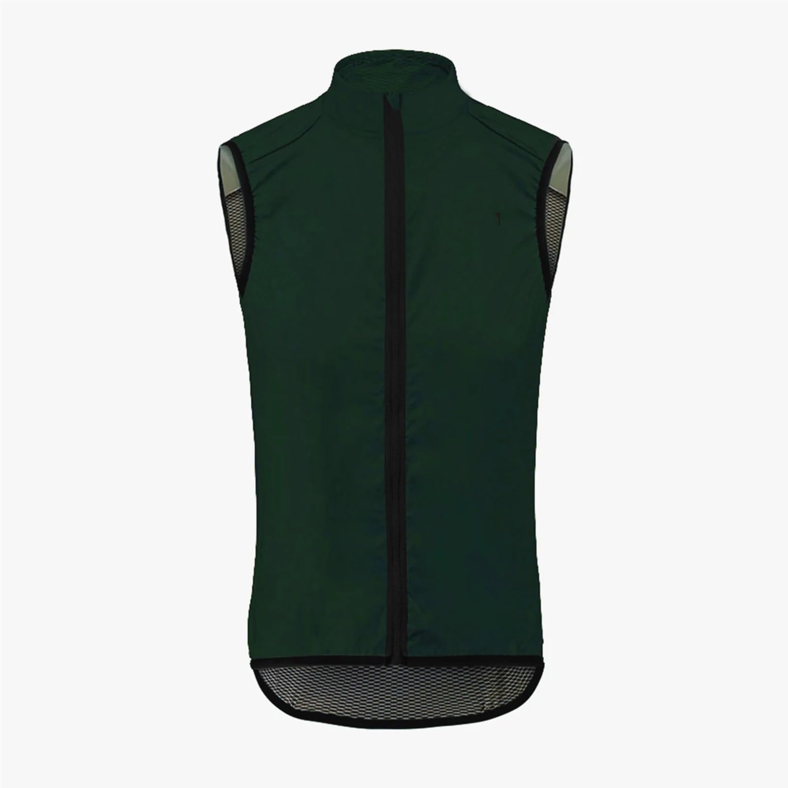 Chaleco de Ciclismo for Hombre, Resistente al Viento, Impermeable, sin Mangas, for Ciclismo, Ultraligero Chaleco Ciclista(Dark Green,XXL)