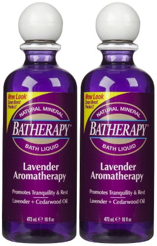 Mineral Bath Liquid, Lavender, 16 oz, 2 pk
