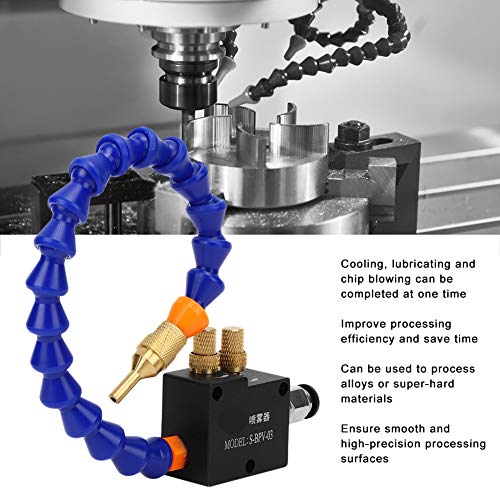Miniatura 7 de Sistema de pulverización de lubricación de refrigerante de niebla de plástico de aleación de aluminio para corte de metales Máquina rociadora de