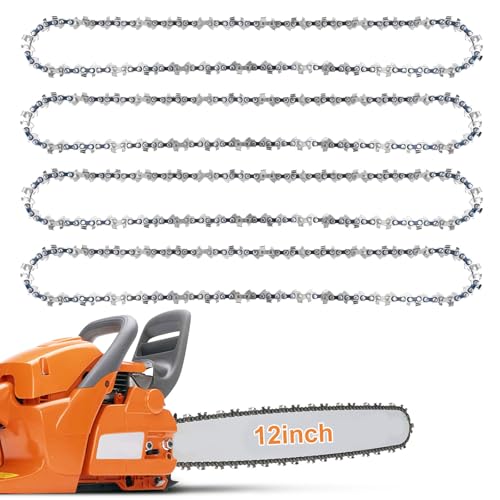 4 Stück Sägeketten 30cm 1/4" Teilung 1,1 mm 64 Treibglieder Ersatzkette Profi Kette Passend für Kettensäge Stihl 3670 000 0064 MSA 160 ms, MSA 60, MSA 120, MSA 160, MSA 200