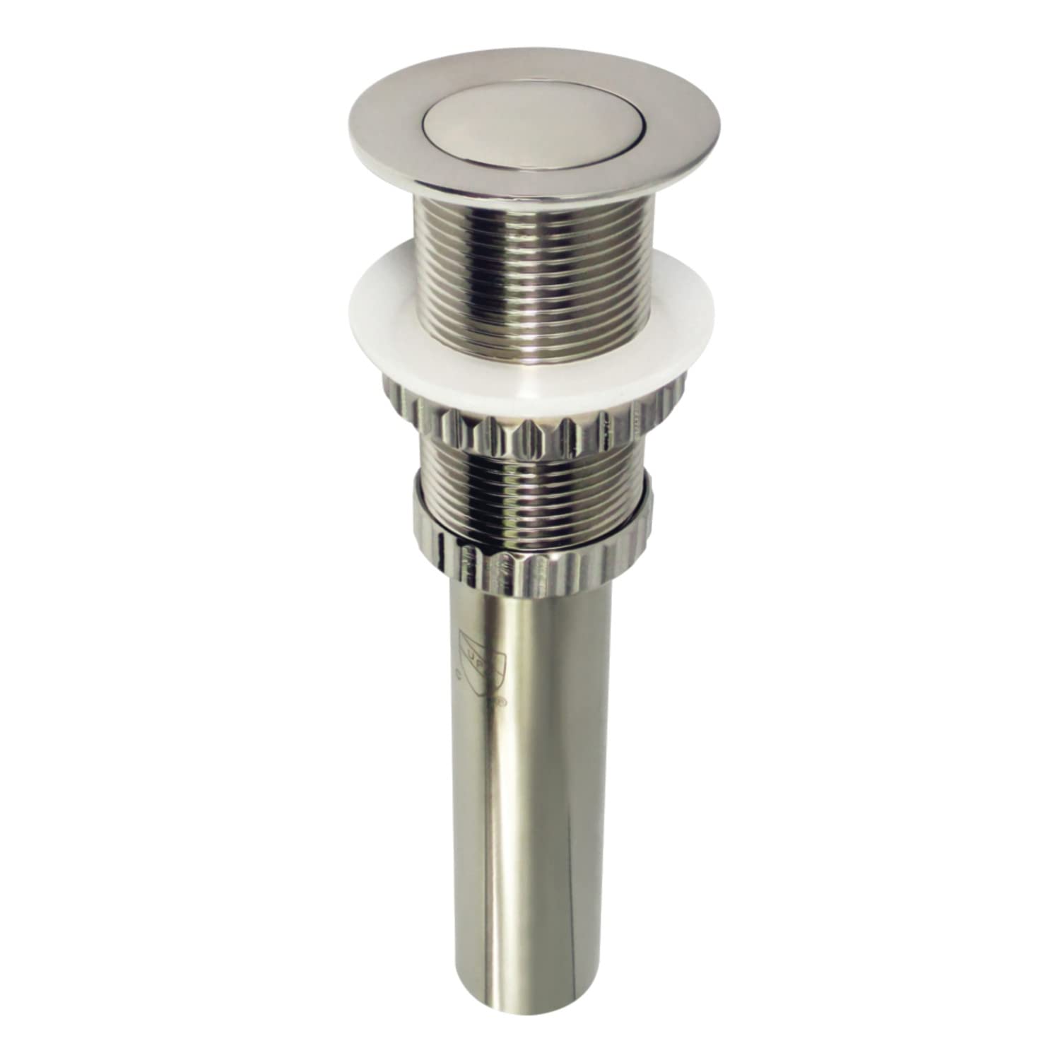 Kingston Brass EV8418 Coronet Push Pop-Up Banyo Lavabo Drenajı, Taşmasız, Fırçalanmış Nikel 8,44 x 2,44 x 2,44