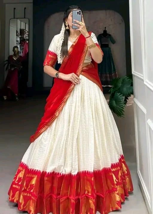 Image of RENVAANI FASHION Women's Traditional Un-Stitched Lehenga Choli | Lehenga Choli for Women | Ethnic Wear Heavy Work Lehenga Choli With Dupatta