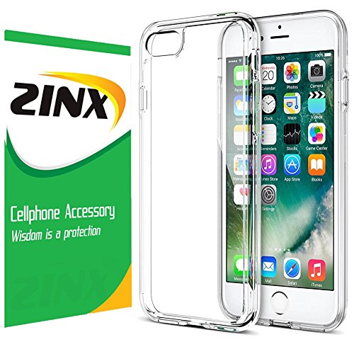 iPhone 7 Plus Clear Case, iPhone 7 Plus Case by Zinx Shockproof Flexible TPU Bumper Anti-Scratch Rigid Slim Protective Cases (HD Clear) for iPhone 7 Plus(iPhone 7 Plus 5.5 inch)