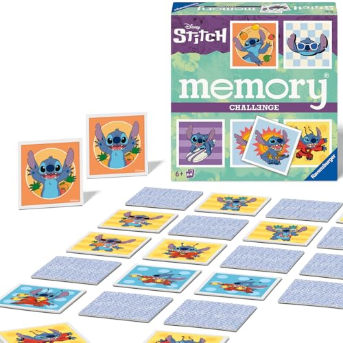 Ravensburger 24697 - Challenge Memory Disney Stitch, EIN herausforderndes...