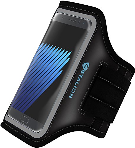 Stalion Sports Running Exercise Gym Armband Case for Samsung Galaxy Note 8 9 S8 S9 (Jet Black)