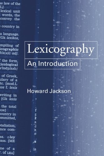 Lexicography: An Introduction