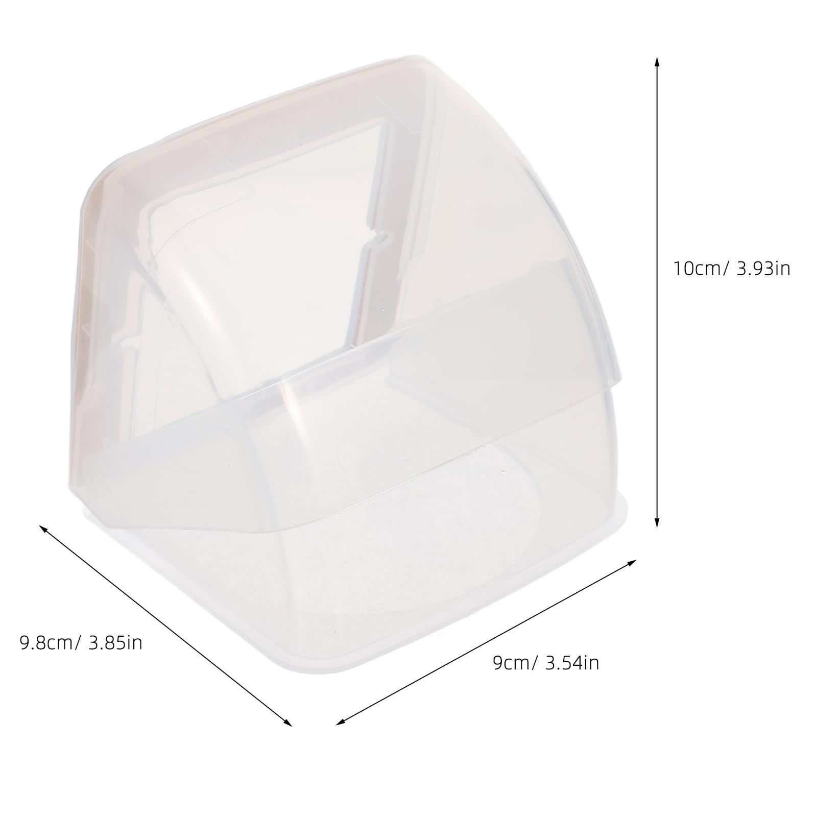 IWOWHERO Outdoor Socket Waterproof Cover Electrical Outlet Protection Covers Baby Safety Weatherproof Transparent Abs Protector for Electrical Outlets