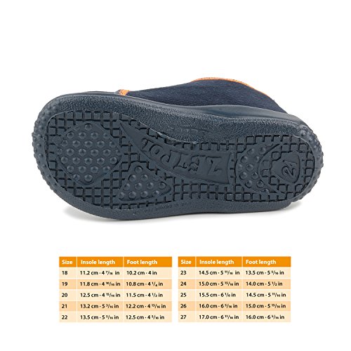 Filip 584 Toddler Boys' Navy Blue Hook-and-Loop Natural Canvas Slip-On3