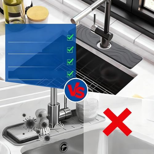 Resistente protector contra salpicaduras de diseño elegante para grifos 7