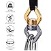 FeiYen Tree Swing Swivel Spinner with 2 Carabiners 30KN for Aerial Silks, Spider Web Tree Swing, Hanging Hammock, Children's Pod Swing - Safest Climbing Rotational Device Hanging Spinner 2500 up Lbs