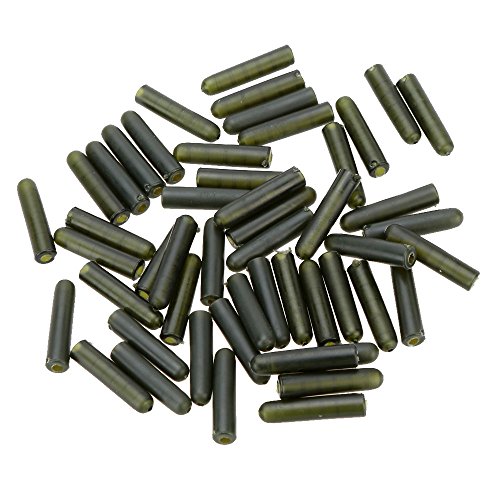 HUIOP 50pcs 25mm Buffer Beads Équipement de pêche à la carpe Terminal Gréements Accessoires de pêche