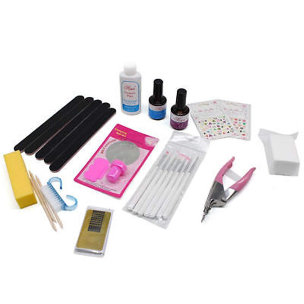 Nagelstudio UV Gel Set Einsteigerse UV Lampe Nailart Nageldesign Starterkit 36W Lichttherapiegerät Gel Nagel Set für künstliche Fingernägel und Anfänger mit UV Farbgel, Nail Art, Nail Polish
