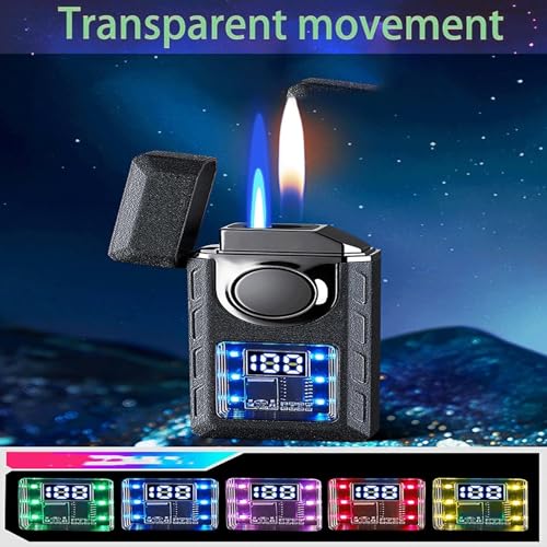 Encendedor inteligente activado por voz con llama dual miniatura 3