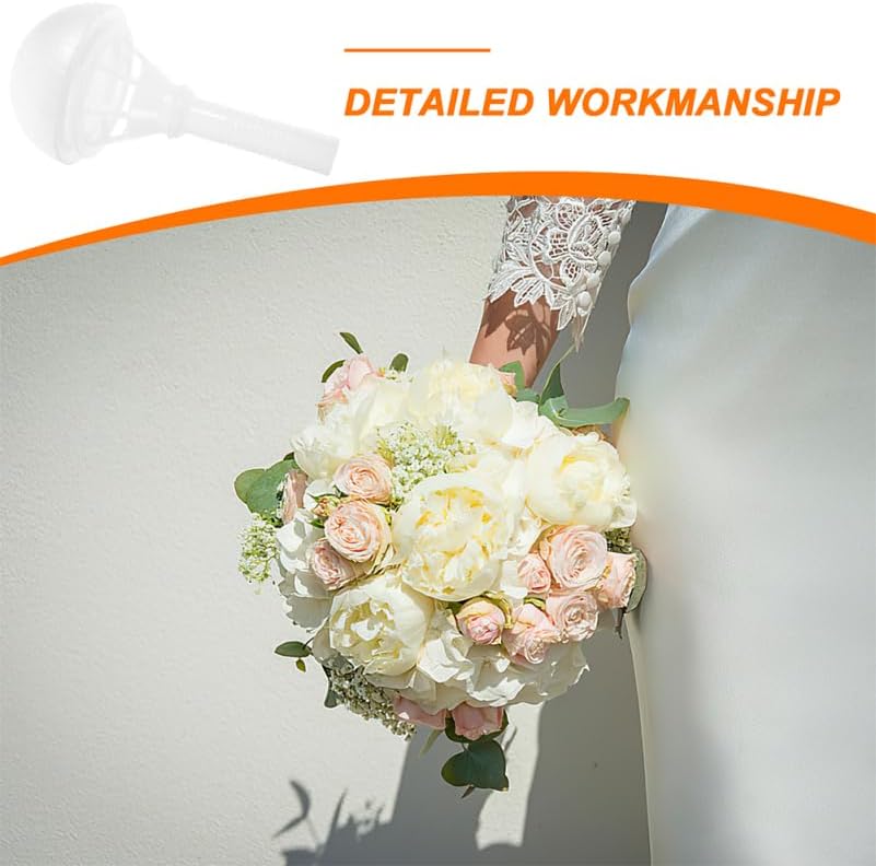 Generic 3pcs Foam Floral Handle, 7.5'' DIY Floral Arrangement Bouquet Foam Holder, Wedding Bridal Artificial or Fresh Arrangement Making Kit - 4'' Dia