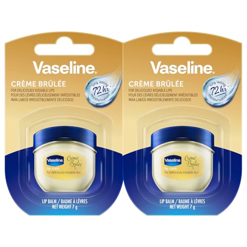 Vaseline Lip Therapy 7G Crème Brûlée | bálsamo labial nutritivo para una hidratación óptima | 2x7g (Crème Brûlée (Pack de 2))