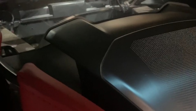 PER FIAT 500 12-15 Console Centrale Fibra di Carbonio Pannello Uscita