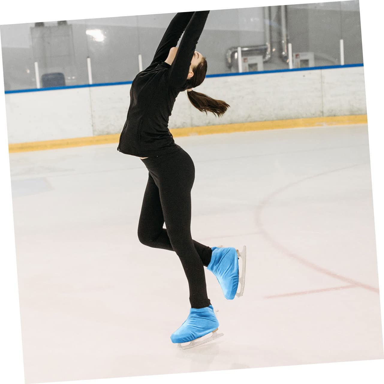 BESPORTBLE 5paires Couvre-Chaussures De Patinage Élastiques Protège-Bottes De Patinage Artistique Et Roller Accessoires Résistants à Usure Ciel