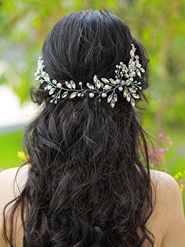 Fxmimior Wedding Hair Accessories Bridal Headband Wedding Headpiece Bridal Flower Crownwoodland Headband Bridal Headpiece #TOP29