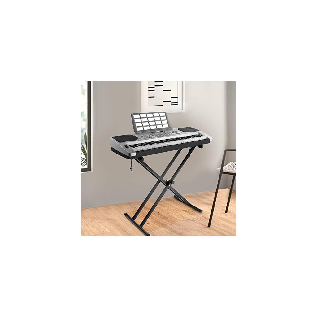 Piano Numérique Support De Clavier De Piano Support D'orgue électronique Détachable à Double Tube De Type X Support De Clavier Pliable Stand De Clavier Banquette De Clavier, Réglable En Hauteur Support Clavier Piano Numérique Support De Clavier De Piano Support D'orgue électronique Détachable à Double Tube De Type X Support De Clavier Pliable Stand De Clavier Banquette De Clavier, Réglable En Hauteur Support Clavier