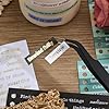 2500+ Pcs Word Stickers for Journaling, 50 Sheets Quote Sticker Gold Foil Art Scrapbook Supplies for Junk Journal, Scrapbooking Supplies for Bullet Journal Craft Small Talk Stickers for DIY Gift Card #4